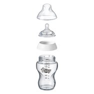 Tommee Tippee Closer to Nature Glass Baby Bottle 0m+ Код 42243885, 250ml Tommee Tippee Closer to Nature Glass Baby Bottle 0m+ Код 42243885, 250ml