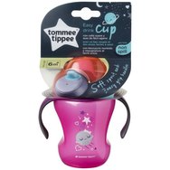 Tommee Tippee Easy Drink Cup 6m+ Обучителна чаша с накрайник и дръжки за деца над 6 месеца 230ml - Розово
