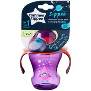 Tommee Tippee Soft Sippee Cup 7m+ Код 447152 Лилаво 230ml - Образователна чаша с накрайник и дръжки Tommee Tippee Soft Sippee Cup 7m+ Код 447152 Лилаво 230ml - Образователна чаша с накрайник и дръжки
