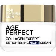 L'Oreal Paris Age Perfect Collagen Expert Night Cream Хидратиращ и стягащ нощен крем за лице за зряла кожа против тъмни петна 50ml L'Oreal Paris Age Perfect Collagen Expert Night Cream Хидратиращ и стягащ нощен крем за лице за зряла кожа против тъмни петна 50ml