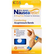 Sea-Band Kids Nausea Relief Comforting Accupresure Bands Облекчаващи акупресурни гривни за справяне с гаденето, подходящи за деца от 3 години & нагоре 2 броя Sea-Band Kids Nausea Relief Comforting Accupresure Bands Облекчаващи акупресурни гривни за справяне с гаденето, подходящи за деца от 3 години & нагоре 2 броя