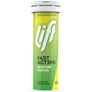 Lift Gluco Fast Acting Glucose 10 Chew.tabs - Lemon & Lime - Таблетки с глюкоза за дъвчене с незабавно действие за хипогликемия Lift Gluco Fast Acting Glucose 10 Chew.tabs - Lemon & Lime - Таблетки с глюкоза за дъвчене с незабавно действие за хипогликемия
