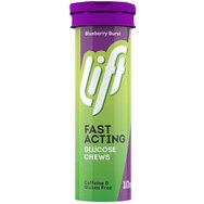 Lift Gluco Fast Acting Glucose 10 Chew.tabs - Blueberry Burst - Дъвчащи глюкозни таблетки за хипогликемия Lift Gluco Fast Acting Glucose 10 Chew.tabs - Blueberry Burst - Дъвчащи глюкозни таблетки за хипогликемия