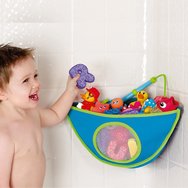 Munchkin High\' n Dry Corner Bath Organiser Ъглова кутия за съхранение на играчки за баня 1 брой