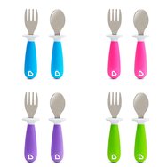 Munchkin Set Raise Toddler Fork & Spoon 12m+ Светло зелено 1 бр
