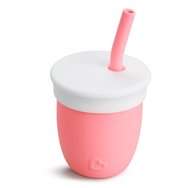 Munchkin C\'est Silicone Training Cup with Straw 6m+, 118ml, Код 90055 - Светло розово