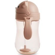 Munchkin Tip & Sip Weighted Straw Cup 9m+, Чаша за тренировки без течове със сламка 296ml - Dog