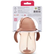 Munchkin Tip & Sip Weighted Straw Cup 9m+, Чаша за тренировки без течове със сламка 296ml - Dog