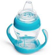 Munchkin Gentle Transition Cup 4m+, Чаша за тренировки без капки за преход към шише 118ml - Clear Blue