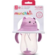Munchkin Tip & Sip Weighted Straw Cup 9m+, 296ml - Cat