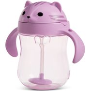 Munchkin Tip & Sip Weighted Straw Cup 9m+, 296ml - Cat