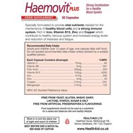 Health Aid Haemovit Plus 30caps