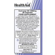 Health Aid Cod Liver Oil 1000mg 30caps Health Aid Cod Liver Oil 1000mg 30caps