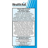 Health Aid Vegan Vitamin B50 Complex 30tabs