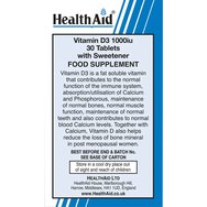 Health Aid Vitamin D3 1000iu 30tabs