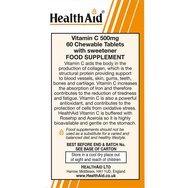 Health Aid Vitamin C 500mg 60 Chew.tabs