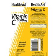 Heath Aid Vitamin C 1000mg 20 Effer.tabs - Lemon