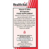 Health Aid Vitamin E 200iu 60caps