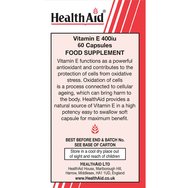 Health Aid Vitamin E 400iu 60caps