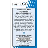 Health Aid Vitamin D3 5000iu 30caps