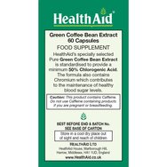 Health Aid Green Coffee Bean Extract & Chromium 60caps