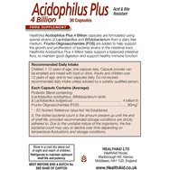 Health Aid Acidophilus Plus 4 Billion with FOS 30caps