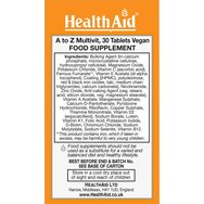 Health Aid A to Z Multivitamin & Minerals 30tabs