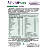 Health Aid Day-Vit Probio Multivitamin & Mineral with Probiotics & CoQ10 30tabs Health Aid Day-Vit Probio Multivitamin & Mineral with Probiotics & CoQ10 30tabs