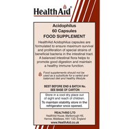 Health Aid Acidophilus with FOS 60caps
