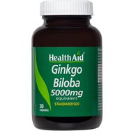 Health Aid Gingko Biloba 5000mg 30caps Health Aid Gingko Biloba 5000mg 30caps