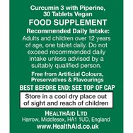 Health Aid Curcumin 3 600mg 30tabs