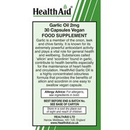 Health Aid Garlic Oil 2Mg Odourless регулирането на високо кръвно налягане 30 таблетки Health Aid Garlic Oil 2Mg Odourless регулирането на високо кръвно налягане 30 таблетки