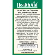 Health Aid Cider Trim 90caps Health Aid Cider Trim 90caps