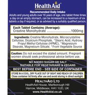 Health Aid Creatine Monohydrate 1000mg 60tabs Health Aid Creatine Monohydrate 1000mg 60tabs