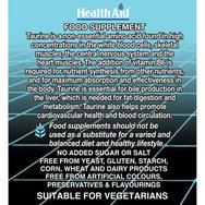 Health Aid L-Taurine 550mg Хранителна добавка с аминокиселина таурин и витамин B6 за подкрепа на сърдечно-съдовата и нервната система 60tabs Health Aid L-Taurine 550mg Хранителна добавка с аминокиселина таурин и витамин B6 за подкрепа на сърдечно-съдовата и нервната система 60tabs