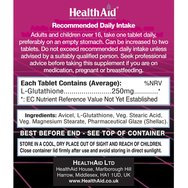 Health Aid L-Glutathione 250mg 60tabs