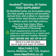 Health Aid Spirulina 500mg 60tabs Health Aid Spirulina 500mg 60tabs