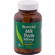 Health Aid Milk Thistle 500mg 30tabs - Хранителна добавка с екстракт от бял трън за защита на черния дроб с противовъзпалителни и антиоксидантни свойства Health Aid Milk Thistle 500mg 30tabs - Хранителна добавка с екстракт от бял трън за защита на черния дроб с противовъзпалителни и антиоксидантни свойства