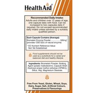 Health Aid Vegan Bromelain 500mg 30caps Health Aid Vegan Bromelain 500mg 30caps