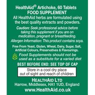 Health Aid Artichoke 8350mg 60tabs