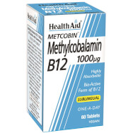 Health Aid Metcobin Methylcobalamin B12 1000μg 60tabs