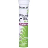 Health Aid Promo Vitamin C 1000mg Plus Echinachea 20 Effer.tabs + Подарък Vit C 1000mg 20 Effer.tabs