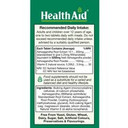 Health Aid Ashwagandha Root Extract 60tabs