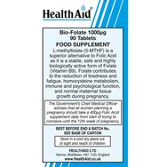 Health Aid Bio-Folate 1000μg 90tabs Health Aid Bio-Folate 1000μg 90tabs
