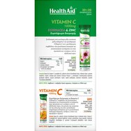 Health Aid Promo Vitamin C 1000mg, Echinacea & Zinc Lime 20 Effer.tabs & Vitamin C 1000mg Orange 20 Effer.tabs