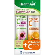 Health Aid Promo Vitamin C 1000mg, Echinacea & Zinc Lime 20 Effer.tabs & Vitamin C 1000mg Orange 20 Effer.tabs
