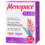 Vitabiotics Menopace Plus Food Supplement 56tabs - Хранителна добавка за намаляване на тежките симптоми на менопаузата Vitabiotics Menopace Plus Food Supplement 56tabs - Хранителна добавка за намаляване на тежките симптоми на менопаузата
