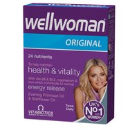 Vitabiotics Wellwoman Original 30tabs - Хранителна добавка за цялостна хранителна подкрепа, специално създадена за жени Vitabiotics Wellwoman Original 30tabs - Хранителна добавка за цялостна хранителна подкрепа, специално създадена за жени