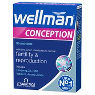 Vitabiotics Wellman Conception 30Tabs - Хранителна добавка, допринасяща за добра мъжка репродуктивна функция Vitabiotics Wellman Conception 30Tabs - Хранителна добавка, допринасяща за добра мъжка репродуктивна функция