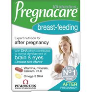 Vitabiotics Pregnacare Breast-Feeding Хранителна добавка Мултивитамини, минерали и микроелементи, богати на омега 3 мастни киселини Основи за кърмене 56tabs & 28caps
